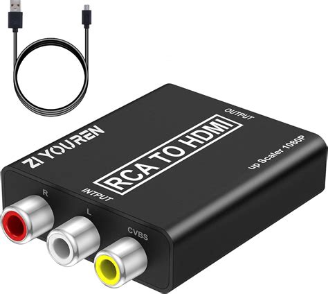 Amazon.com: RCA to HDMI Converter, 1080P RCA Composite CVBS Video Audio ...