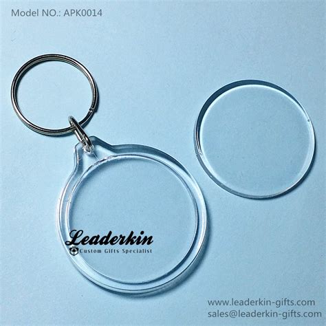 Blank round acrylic keychains wholesale small clear acrylic keychain ...