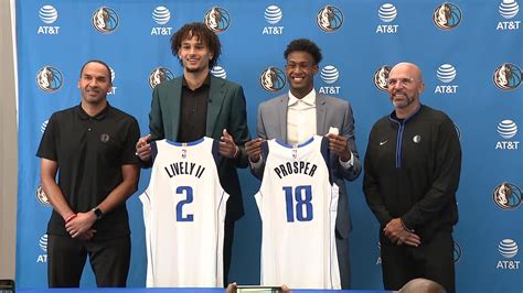 Mavs rookies Dereck Lively and Olivier-Maxence Prosper talk fit and ...