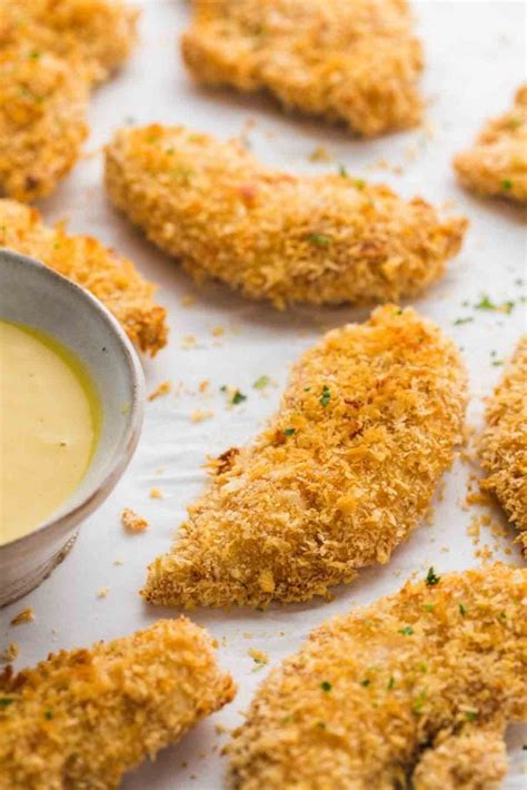 Crispy Oven Baked Chicken Tenders - Little Sunny Kitchen