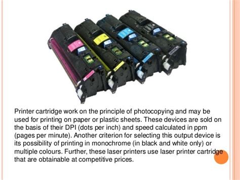 Printer cartridges and their Types powerpoint cart