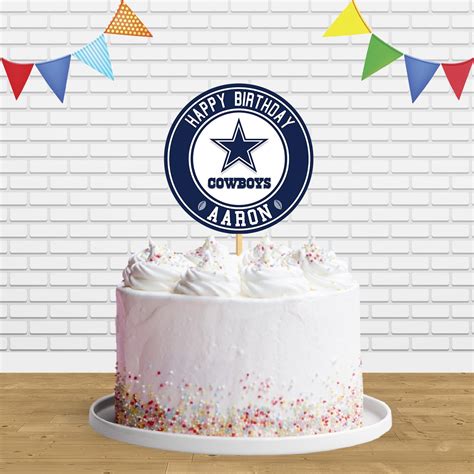 Dallas Cowboys Cake Topper Centerpiece Birthday Party Decorations ...