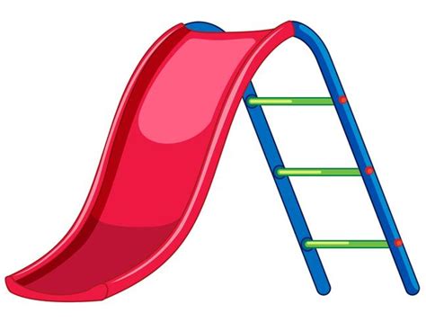 Red slide playground equipment 525908 Vector Art at Vecteezy