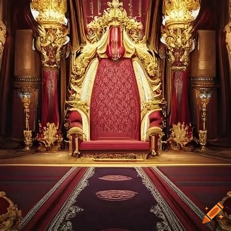 Royal throne room on Craiyon