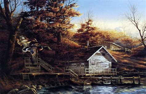 Terry Redlin Autumn Shoreline | Terry redlin, Terry redlin paintings, Nature scenes