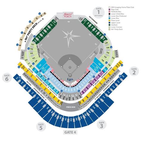 Tropicana Field Seating Map | Tampa Bay Rays