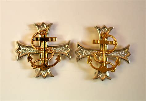 Royal Navy Chaplain Collar Titles Badge | Blitz Militaria