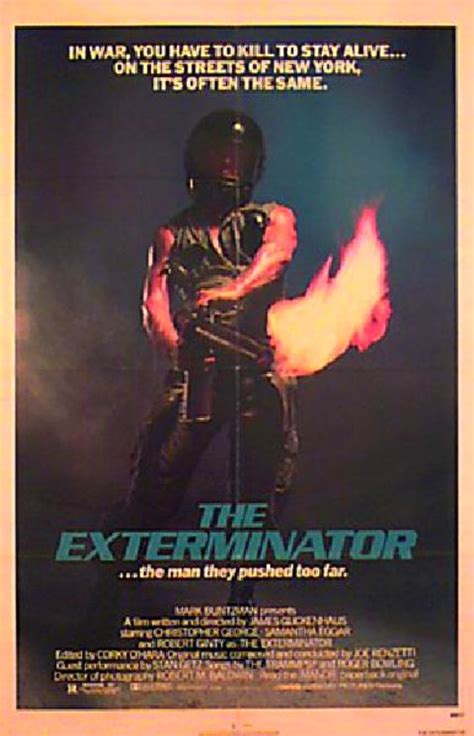 The Exterminator Original 1980 U.S. One Sheet Movie Poster ...