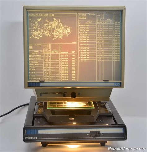 Microfiche Parts Manual - Microfilm Format