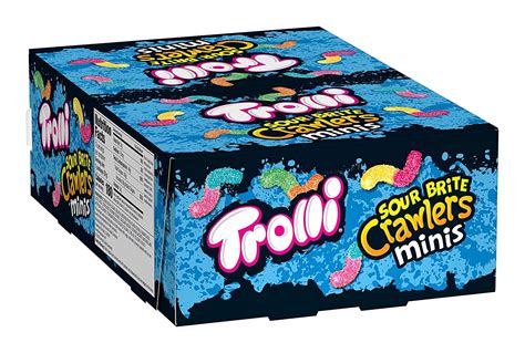 Trolli Sour Brite Mini Crawlers Gummy Worms, 2 Ounce, Pack of 18 Sour 2 ...
