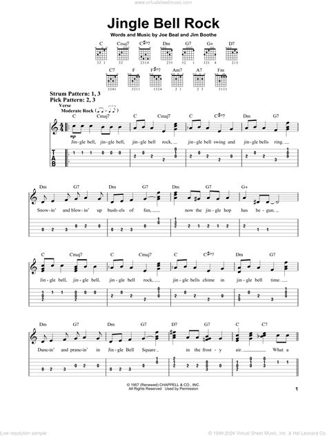 Jingle Bells Guitar Chords And Lyrics