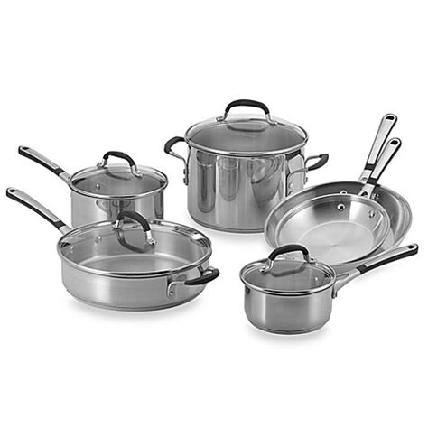 Simply Calphalon® Stainless Steel 10-Piece Cookware Set - Bed Bath & Beyond