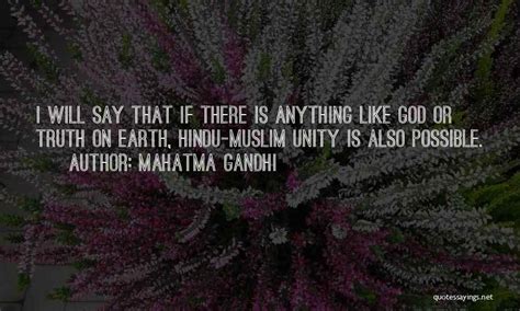 Top 3 Gandhi Hindu Muslim Unity Quotes & Sayings