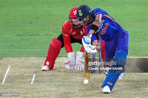 India's Virat Kohli plays a shot during the Asia Cup Twenty20... News ...