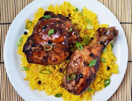 Chicken Adobo With Quail Eggs Over Rice Recipe