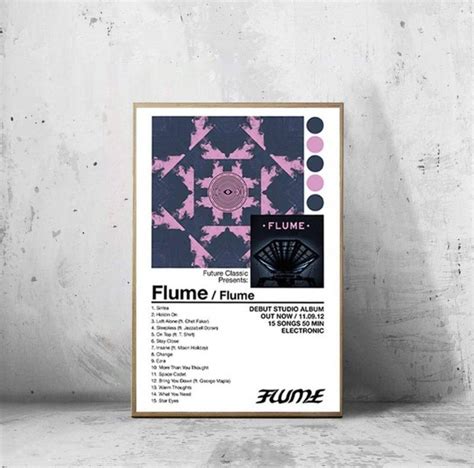 Flume Poster Flume Self Titled Album Print Skin Flume Poster Toro Y Moi Poster Flume Merch ...