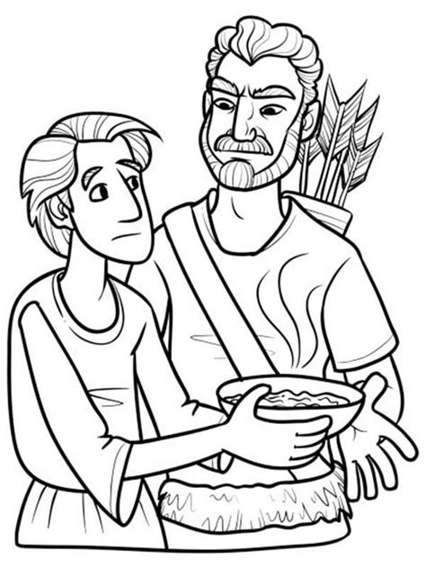 Jacob and Esau Coloring Pages - Best Coloring Pages For Kids | Sunday school coloring pages ...