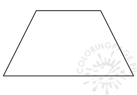 Trapezium shape image | Coloring Page