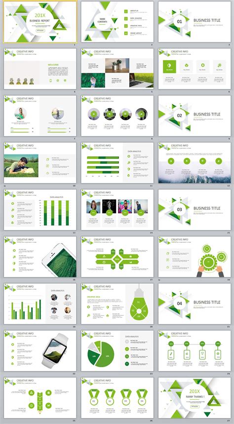 27+ Green Business Dynamic PowerPoint Presentations tem :: Behance