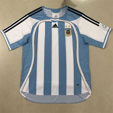 US$ 17.98 - 2006 Argentina Home Retro Retro Soccer Jersey - www.brfans.com