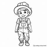 Overalls Coloring Pages  Free & Printable sketch template