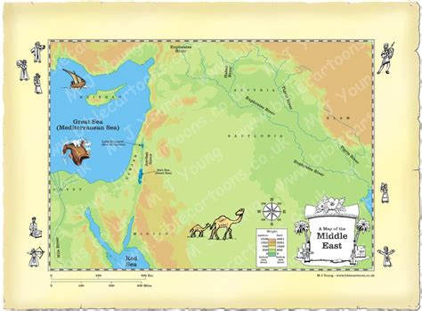 Blank Bible Cartoons Map: Middle East (without town dots) | Bible ...