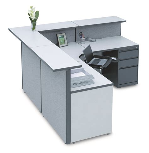 Receptionist Cubicle Desk - SpaceMax | Madison Liquidators