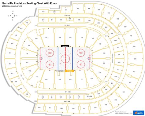 Seating Chart Bridgestone Arena | Cabinets Matttroy