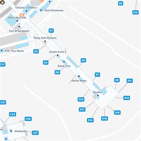 Philadelphia Airport PHL Terminal C Map