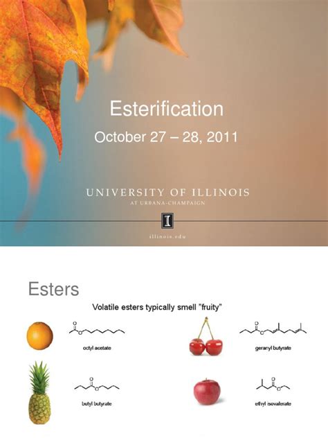 Esterification