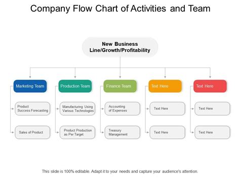 Company Flow Chart Of Activities And Team | Presentation PowerPoint Templates | PPT Slide ...