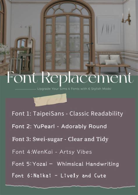 Font Replacement for sims 4 - Best Sims Mods