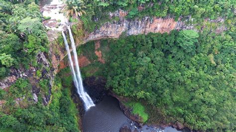 Chamarel waterfall by drone - YouTube