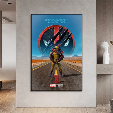 Deadpool & Wolverine Movie Poster , Canvas Poster, Canvas Wall Art ...