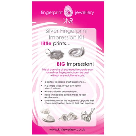 Silver Fingerprint Impression Kits - KNR Jewellery