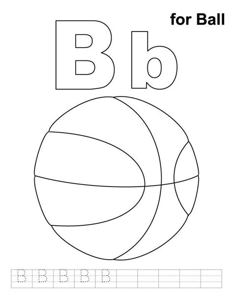 B For Ball Coloring Pages - Coloring Home