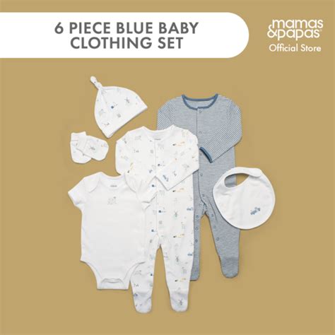 6 PIECE BABY BLUE CLOTHING SET – Mamas & Papas