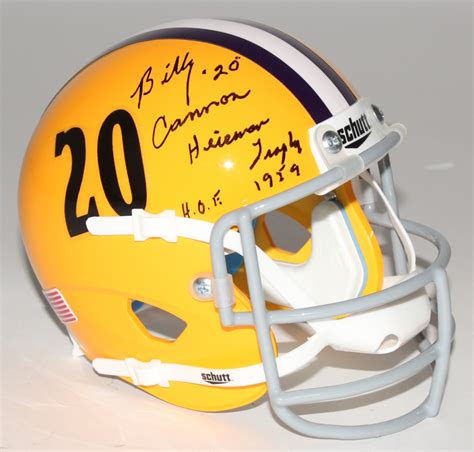 Billy Cannon Signed LSU Tigers Mini Helmet Inscribed "Heisman Trophy 1959" & "HOF" (Fiterman ...