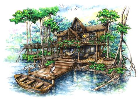 Bungalow by icarosteel.deviantart.com on @deviantART | ภาพวาดเชิงสถาปัตย์, ภาพสเก็ตสถาปัตยกรรม ...