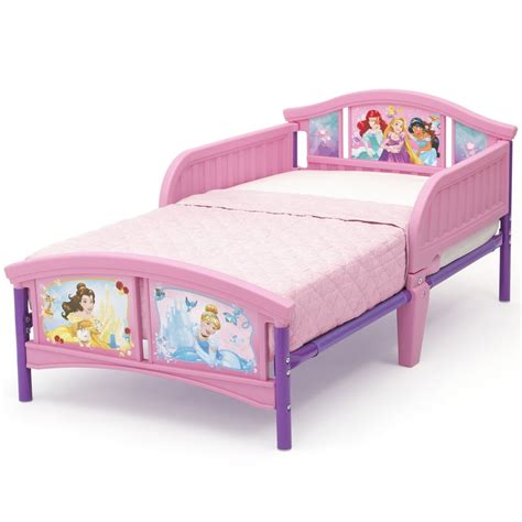 Disney Princess Plastic Toddler Bed by Delta Children, Forever Princess ...