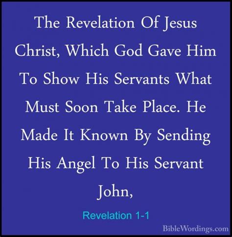 Revelation 1 - Holy Bible English - BibleWordings.com