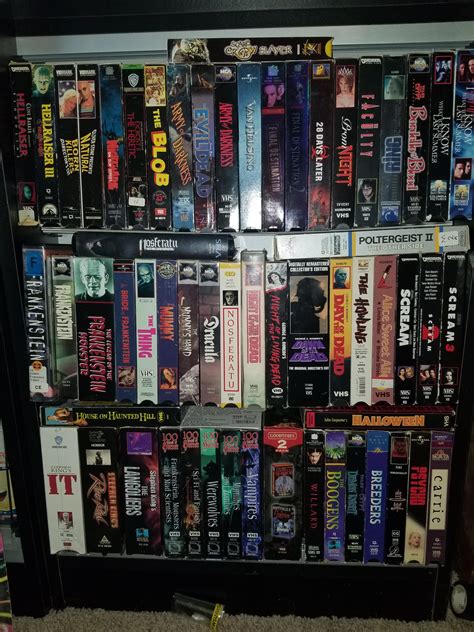 My horror shelf : r/VHS