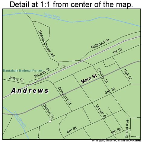 Andrews North Carolina Street Map 3701380