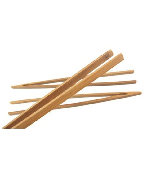 BambooMN Cooking Brown Bamboo Tongs: Buy Online at Best Price in India - Snapdeal