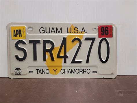 1996 Guam License Plate Tag | eBay