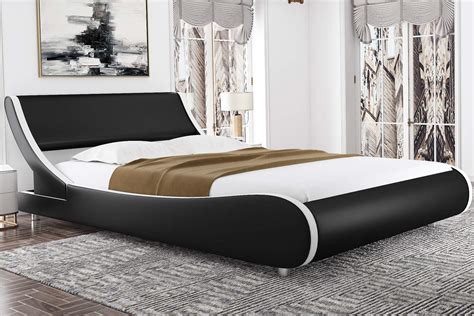 Buy Amolife Modern King Size Platform Bed Frames with Adjustable ...