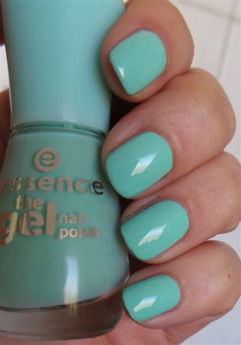 essence the gel nail polish – 40 play with my mint | Nail polish, Nails, Gel nail polish