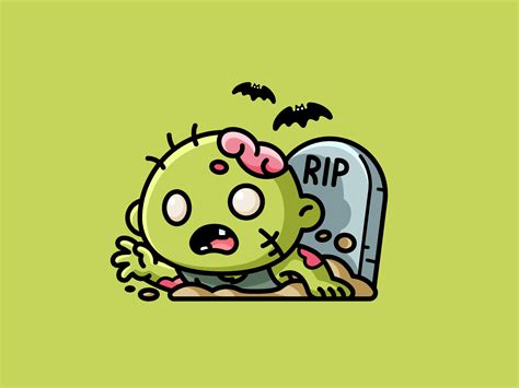 Cute Zombie Cartoon