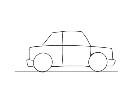 Simple Car Drawing for Kids