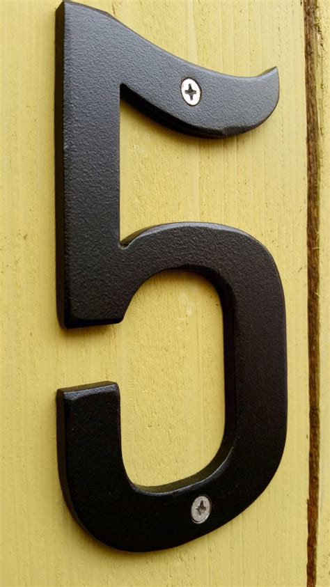 NEW Individual METAL House Numbers Black Powder Coated - Etsy